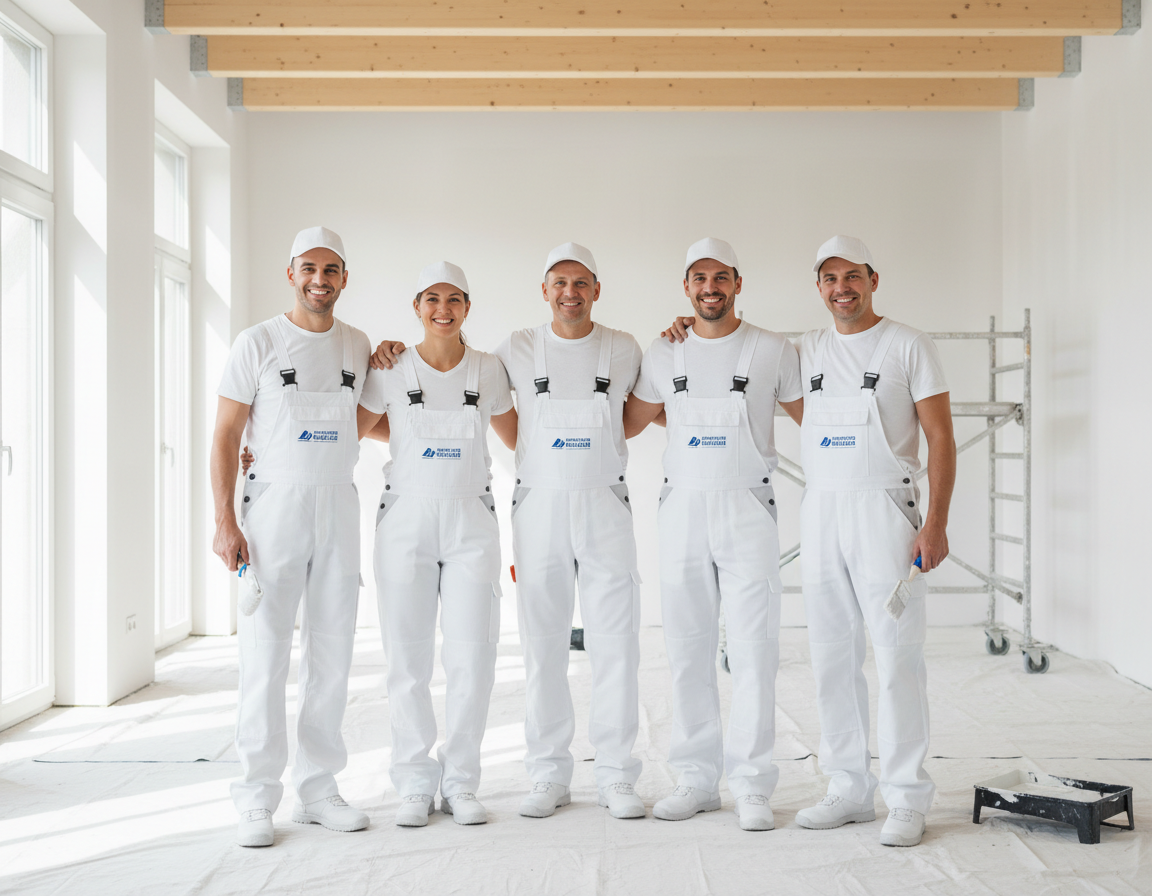 Das Bergmann-Team in Berufskleidung
